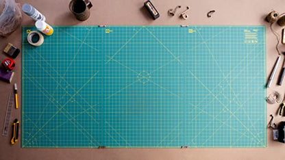OLFA 35x70" Connecting Rotary Mat Set (RM-CLIPS/3) - 3-Mat w/Clips - size: 24"L x 0.3"W