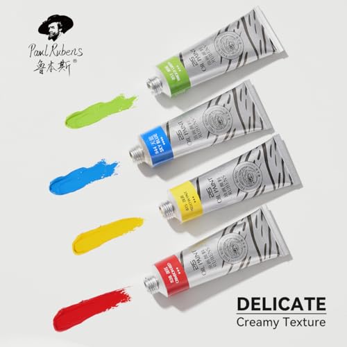 Paul Rubens Oil Paint, 20 Vibrant Colors*50 ml Large Professional Tubes - color: 20 colors*50ml-B