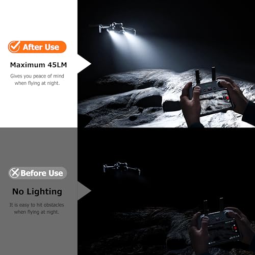 STARTRC PHOTO LED Night Flight Aassist Light for DJI Mini 4 Pro Accessories,Searchlight Night Flight/Emergency Flashers/Flight Light Headlight for DJI Mini 4 Pro