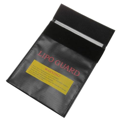 Lithium Battery Explosion-Proof Bag High Temperature Storage Protective Bag Safe Flame-Retardant Multi-Functional Fireproof Bag 18 * 23 Black 1PCS - color: black