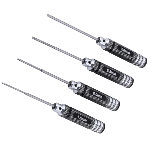 4pcs Hex Screw Driver Set 1.5mm 2.0mm 2.5mm 3.0mm RC Repair Tools Kit - color: 5pcs Kit