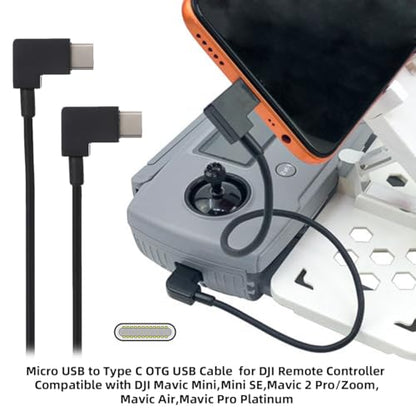 cablecc Remote Controller OTG Data Cable Type-C to Type-C USB-C Compatible with FPV Aerial Photography Mavic Pro Platinum Mavic Pro RC Accessories - style: Type-C to Type-C