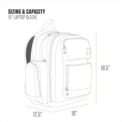Carhartt Utility 35L Triple-Compartment Backpack Gravel - color: Gravel