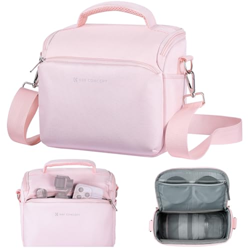 K&F CONCEPT Camera Sling Bag Small Crossbody Case - color: 02-Pink