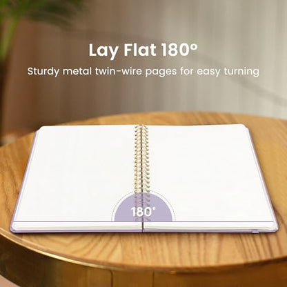 Taja Blank Spiral Notebook for Work, 5.7"x7.9" Spiral Plain Sketch Notebook - color: E-Purple, style: d-Blank