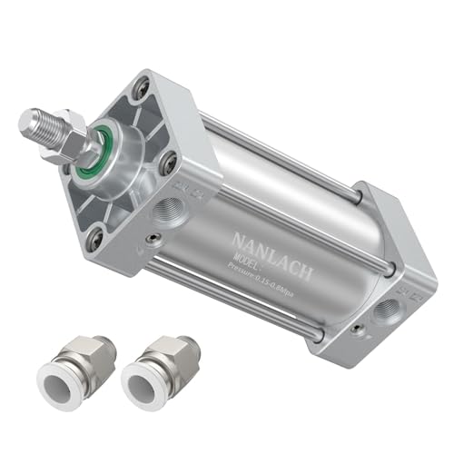 Aluminum Alloy Pneumatic Air Cylinder Bore:4 inch(100 mm), Stroke:1 inch (25 mm), Screwed Piston Rod Dual Action Large Thrust SC100X25 - color: 100MM Bore, size: 25MM Stroke