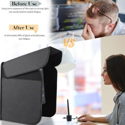 27 inch Display Monitor Hood Sunshade Desktop Computer Sunshade, Large - size: Large (Less Than 27")