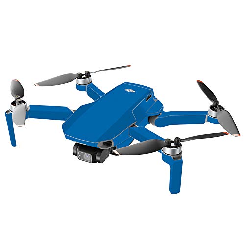 MightySkins Compatible with DJI Mini 2 Portable Drone - Solid Blue | Protective, Durable, and Unique Vinyl Decal wrap Cover | Easy to Apply, Remove, and Change Styles | Made in The USA - color: Solid Blue