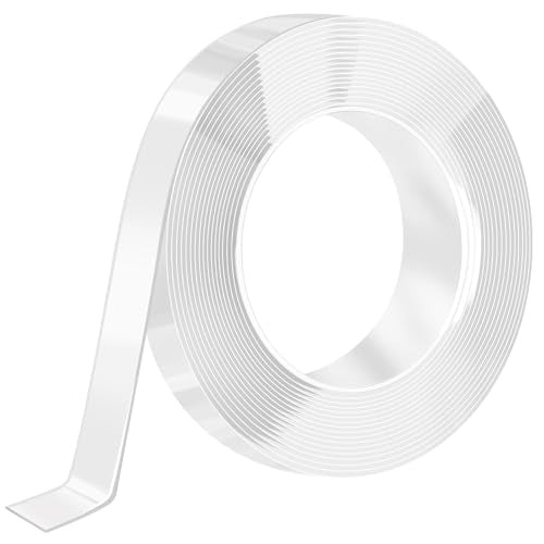 Nano Strong Mounting Adhesive Tape Double Sided Tape Heavy Duty Removable Clear Two Sided Double Stick Wall Tape 0.78in*10ft - size: B:0.78inch*10ft