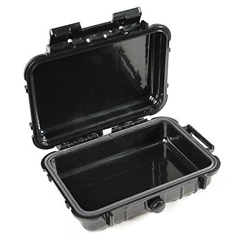 multicomp PRO 6.5" Weatherproof Equipment Case, made of Polypropylene Plastic, Black, 6.25" X 4.5" X 2"