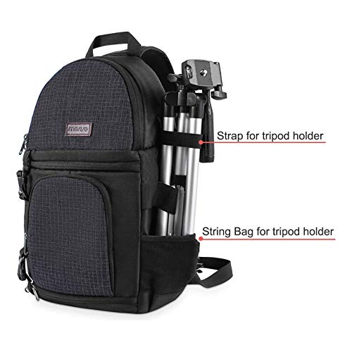 MOSISO Camera Sling Bag, Photography Shoulder Bag Compact Camera Backpack - color: Black