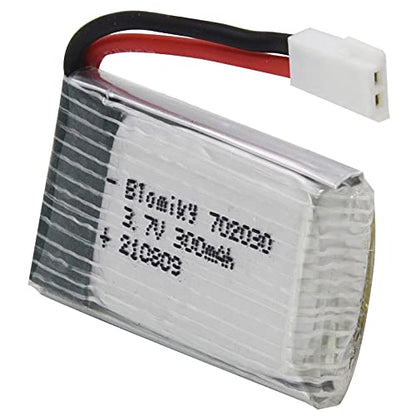Blomiky 3 Pack 3.7V 300mAh Battery with MX2.0 Plug Replacement for 1/18 Scale Remote Control Shark T12 Battery 3