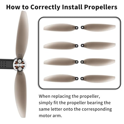 Toladrone 16 PCS Propellers for TD31LCD Drone, Low Noise Airscrew Blades, Quick-Release Replacement Blades Spare Accessories