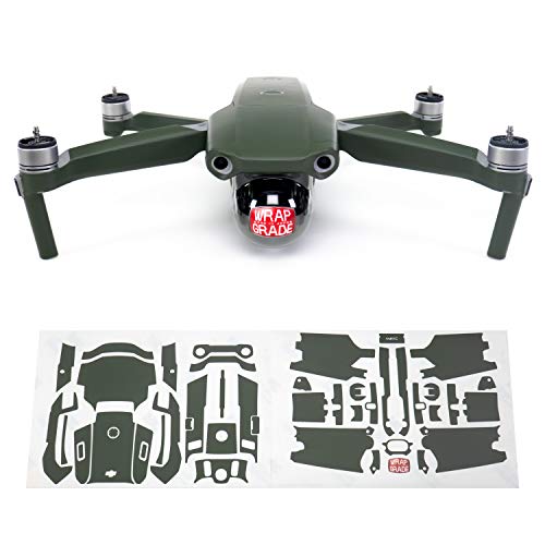 Wrapgrade Main Unit Skin Compatible with DJI Mavic Air 2 (Amry Green) - color: AMRY GREEN