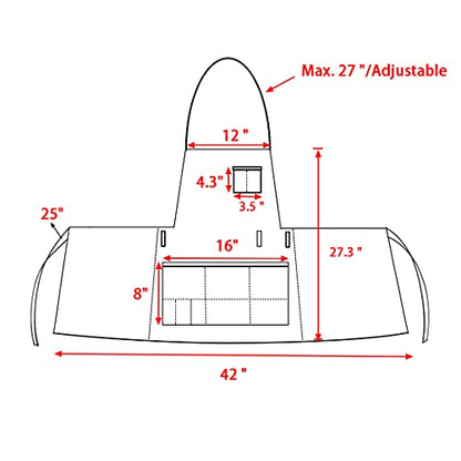 FreeNFond Artist Apron for Arts Women Men Canvas Painting Aprons - color: Black