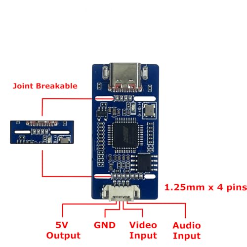 AV Analog to USB-C Grabber 1080P Video Capture UVC UAC Standard Driver Free