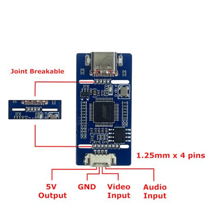AV Analog to USB-C Grabber 1080P Video Capture UVC UAC Standard Driver Free