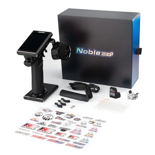 GoolRC Flysky Noble NB4+ 2.4GHz 8CH Radio Transmitter with FGr4S V2 Receiver, AFHDS 3 Protocol Remote Controller with Receiver for RC Car Boat