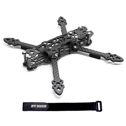 225mm FPV Racing Drone Frame Carbon Fiber 5 inch Quadcopter Freestyle Frame Kit with Lipo Battery Strap
