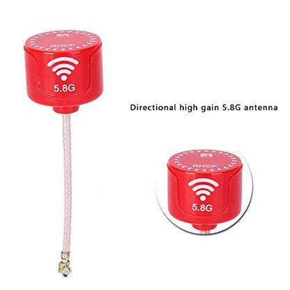 5.8Ghz 3dBi RHCP High Gain Antenna for FPV Racing Drone RC Parts Accessory Red (UFL