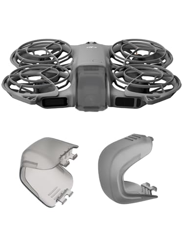 2-Pack Lens Cover for DJI Neo 2 Drone, FJIASTB Thickening PC Gimbal Protector (Frosted Clear) - color: Clear, size: 2 Pack