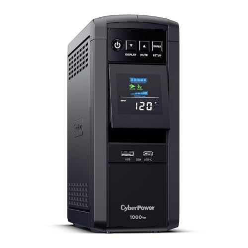 CyberPower CP1000PFCLCD PFC Sinewave UPS Battery Backup and Surge Protector - size: 1000VA, style: Mini-Tower
