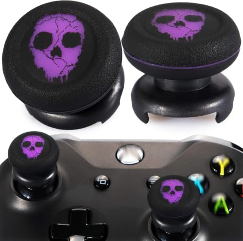 Playrealm FPS Thumbstick Extender Rubber Silicone Grip Cover 2 Sets for Xbox Series X/S & Xbox One Controller(Ghost Purple) - color: 6