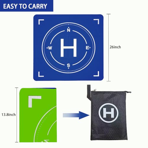 Drone Landing Pad Weighted, Foldable Launch Pad for DJI Drone Accessories