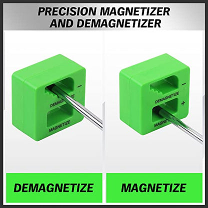 118-Piece Magnetic Screwdriver Set with Plastic Racking, Precision Screwdrivers, Magnetizer, Demagnetizer, Nut Drivers, Ratchet Handles, Allen Keys, Sockets & More - DIY Tools & Gift for Men - style: Durable
