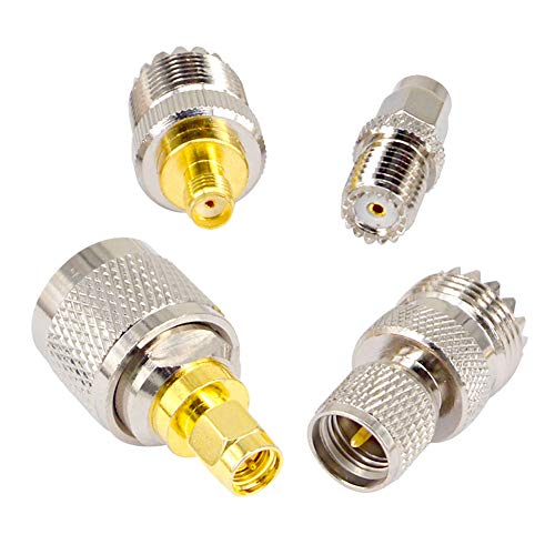 onelinkmore 20-Piece UHF Adapter Kit, PL-259/SO-239 to SMA, BNC and TNC