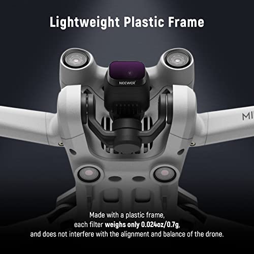 NEEWER ND Filter Set Compatible with DJI Mini 3 / Mini 3 Pro - size: Mini 3Pro, style: 6 Packs ND/CPL (Plastic)