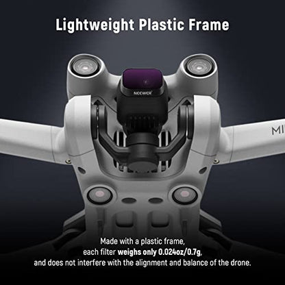 NEEWER ND Filter Set Compatible with DJI Mini 3 / Mini 3 Pro - size: Mini 3Pro, style: 6 Packs ND/CPL (Plastic)