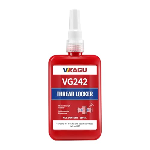 VIKAGU 242 Blue Medium Strength Removable Thread Locker - 8.45 Oz/250ml High Cost-Performance Ratio - Thread Glue for Screws -Anaerobic Blue Locktight- Thread Lock for Bolts,Nuts - style: $39.99/250ML