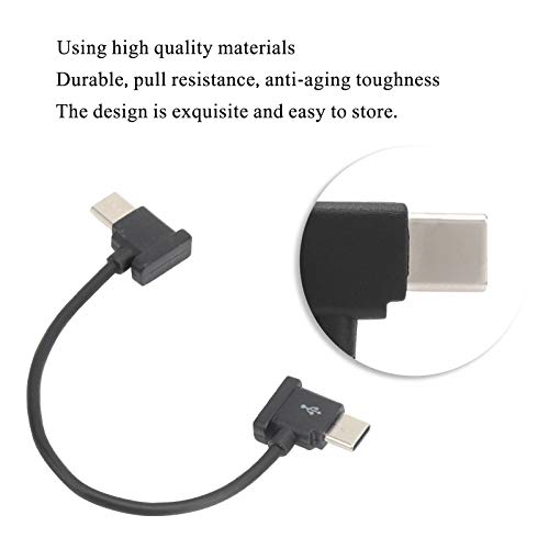 Type‑C to Type‑C Drone Remote Control Cable, 15cm Drone Remote Control Connecting Cable, Remote Controller Data Cable Compatible with Mini 2 Remote Controller, Air 2 Remote Controller