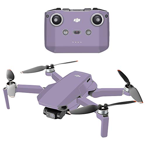 MightySkins Compatible with DJI Mini 2 Portable Drone - Solid Lavender | Protective, Durable, and Unique Vinyl Decal wrap Cover | Easy to Apply, Remove, and Change Styles | Made in The USA - color: Solid Lavender