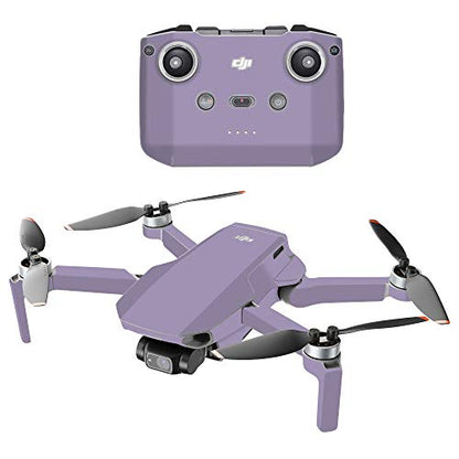 MightySkins Compatible with DJI Mini 2 Portable Drone - Solid Lavender | Protective, Durable, and Unique Vinyl Decal wrap Cover | Easy to Apply, Remove, and Change Styles | Made in The USA - color: Solid Lavender