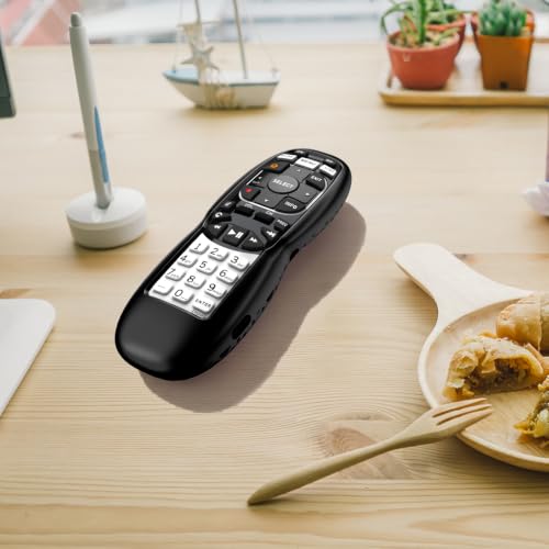 Case for DirecTV RC73 Remote Control, Remote Cover Compatible with DirecTV Controller, Silicone Battery Cover Skin Sleeve Black - color: Non-glow Black