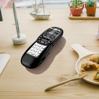 Case for DirecTV RC73 Remote Control, Remote Cover Compatible with DirecTV Controller, Silicone Battery Cover Skin Sleeve Black - color: Non-glow Black