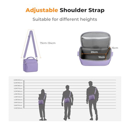 K&F CONCEPT Camera Sling Bag Small Crossbody Case - color: 08-Purple