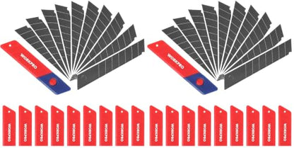 WORKPRO 18mm Snap-off Blades, Pack of 200 - size: 4 inches (Pack of 2)