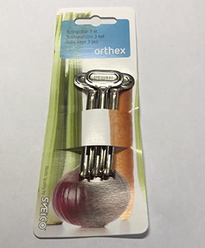 Stainless Steel Tube Squeezer and Keys Sv6117 8 Centimeters Long 3 Pcs