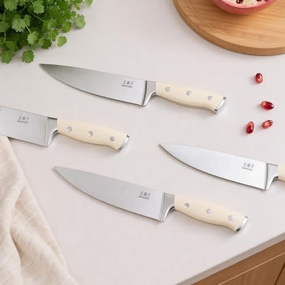 WANGMAZI 15‑Pcs Knife Block Set, Ultra Sharp, Natural Pro - color: 02-Natural Pro