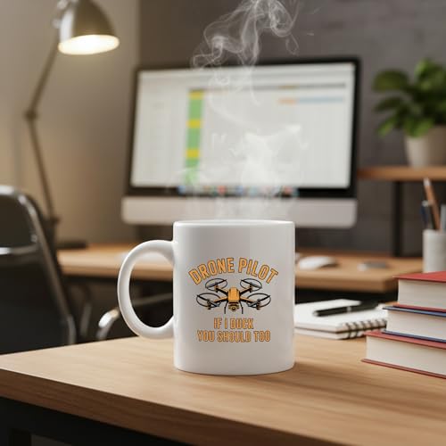 Panvola Drone Pilot If I Duck You Should Too Drone Mug 11oz White