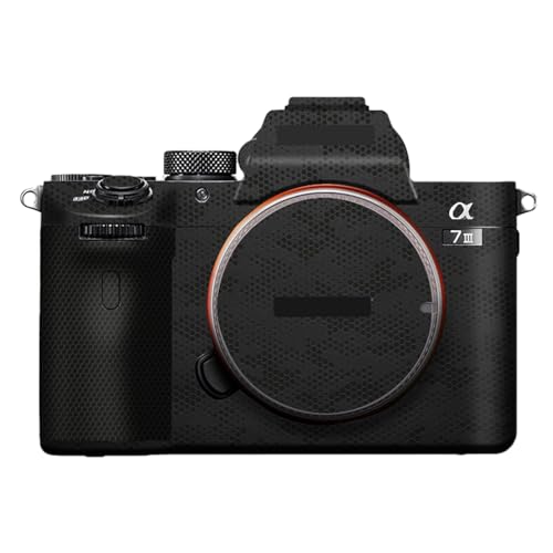 Camera Cover Skin Sticker for Sony A7III A7M3 A7R III Camera Protector Film Skin Anti-Scratch Protective Decoration A7 III A7R3(Mamba Black) - color: Mamba Black