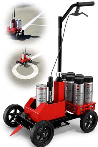 zozen Parking Lot Striping Machine, 3-in-1 Heavy Duty Line Striping Machine