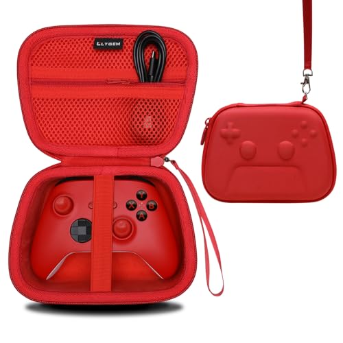 LTGEM Controller Case Compatible with Xbox Core/Xbox Elite Series 2 Core/PlayStation DualSense/GameSir G7 SE/PowerA Gaming Controller, Red - color: Red