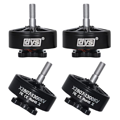 DYS 4pcs X2807 1300KV 1500KV 1700KV Brushless Motor 6S for 7inch Long Range FPV Racing Drone Freestyle FPV Drone Quadcopter Motor (X2807 1300KV 4PCS) - color: X2807 1300KV 4PCS
