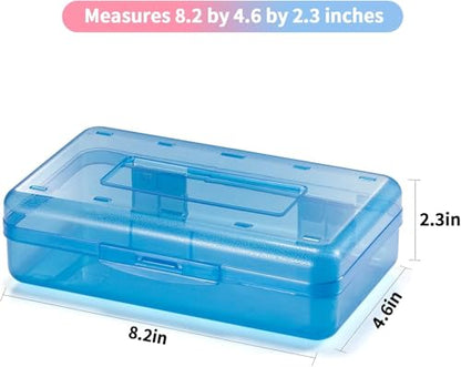 Sooez Pencil Case, Pencil box, Crayon box, Back to School Supplies - color: Clear