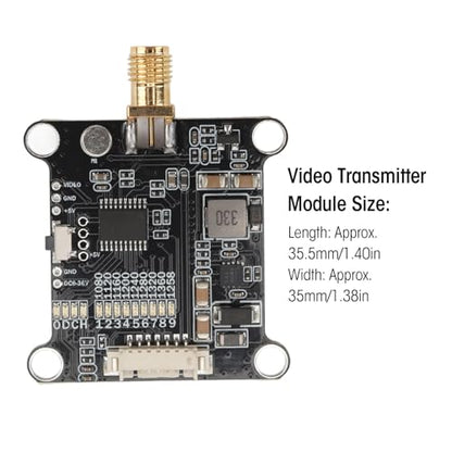Yoidesu 1.2G VTX, 1.6W Video Transmitter Module, 1.2GHz Frequency Band for Stable, RC Drone Transmitter Module with Low Latency, Compact & Lightweight, for FPV Racing