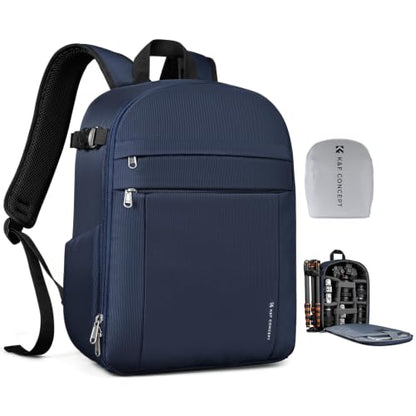 K&F CONCEPT Camera Backpack, DSLR/SLR/Mirrorless Photography Camera Bag - color: 05-Blue